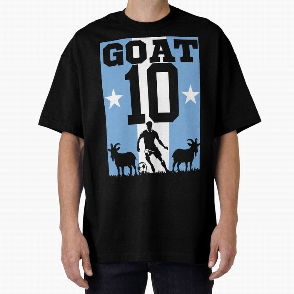 The Goat 10 Argentina World Cup 2026 Classic T-Shirt Elevate FIFA World Cup 2026 Spirit, Filled with France and Portugal, Messi and Cristiano Ronaldo, Sports Nostalgia, International Competition, Famous Players and Unforgettable Victories; Perfect