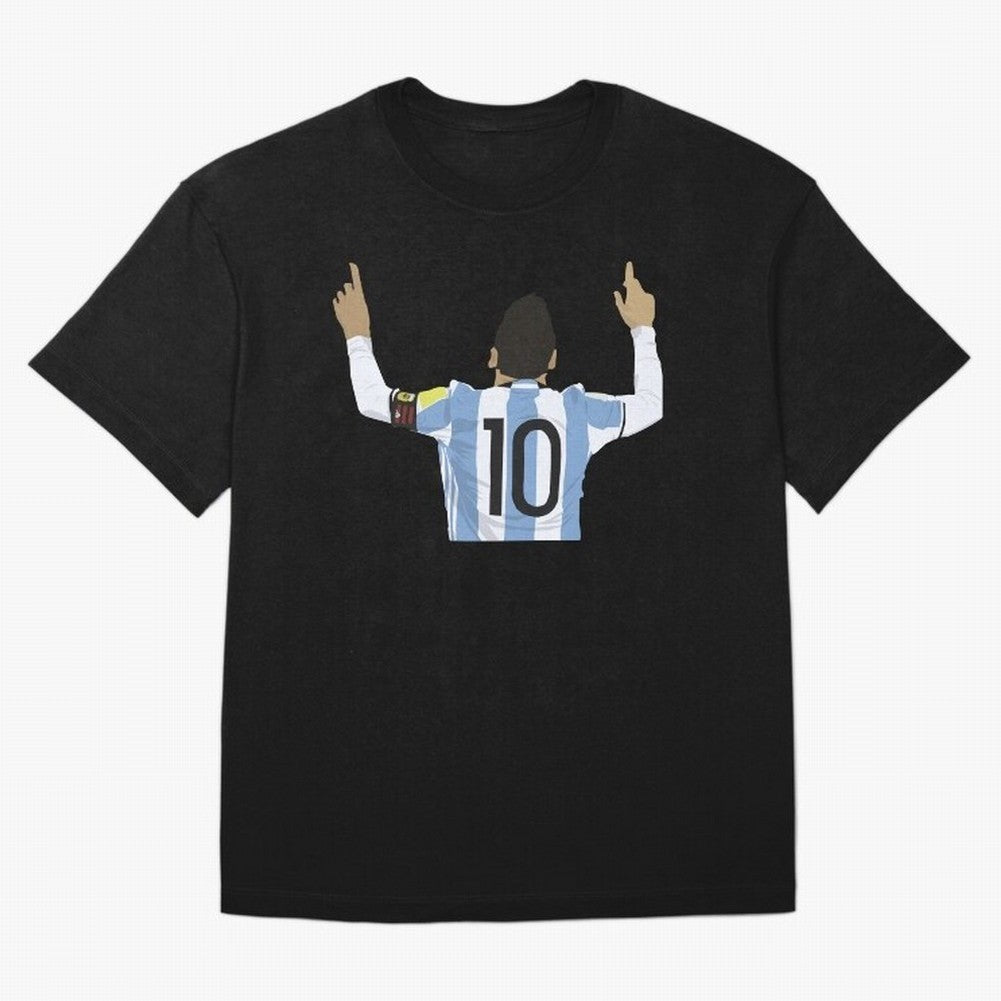 Leo- M10 Essential T-Shirt Make Memories around FIFA World Cup 2026 Group Stage for Fans of Messi and Cristiano Ronaldo and Argentina, France and Brazil, Bringing Football Festival Excitement, Trophy Ambitions, Country Rivalries and Star Player