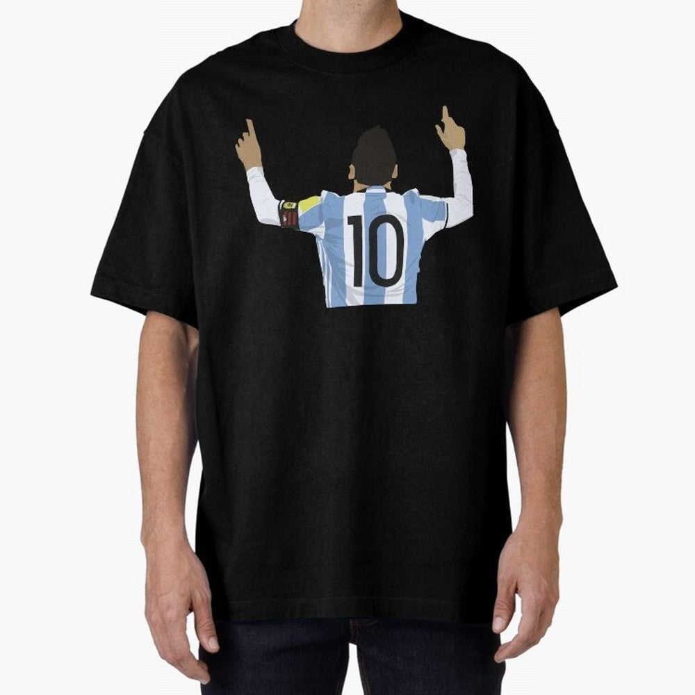 Leo- M10 Essential T-Shirt Make Memories around FIFA World Cup 2026 Group Stage for Fans of Messi and Cristiano Ronaldo and Argentina, France and Brazil, Bringing Football Festival Excitement, Trophy Ambitions, Country Rivalries and Star Player