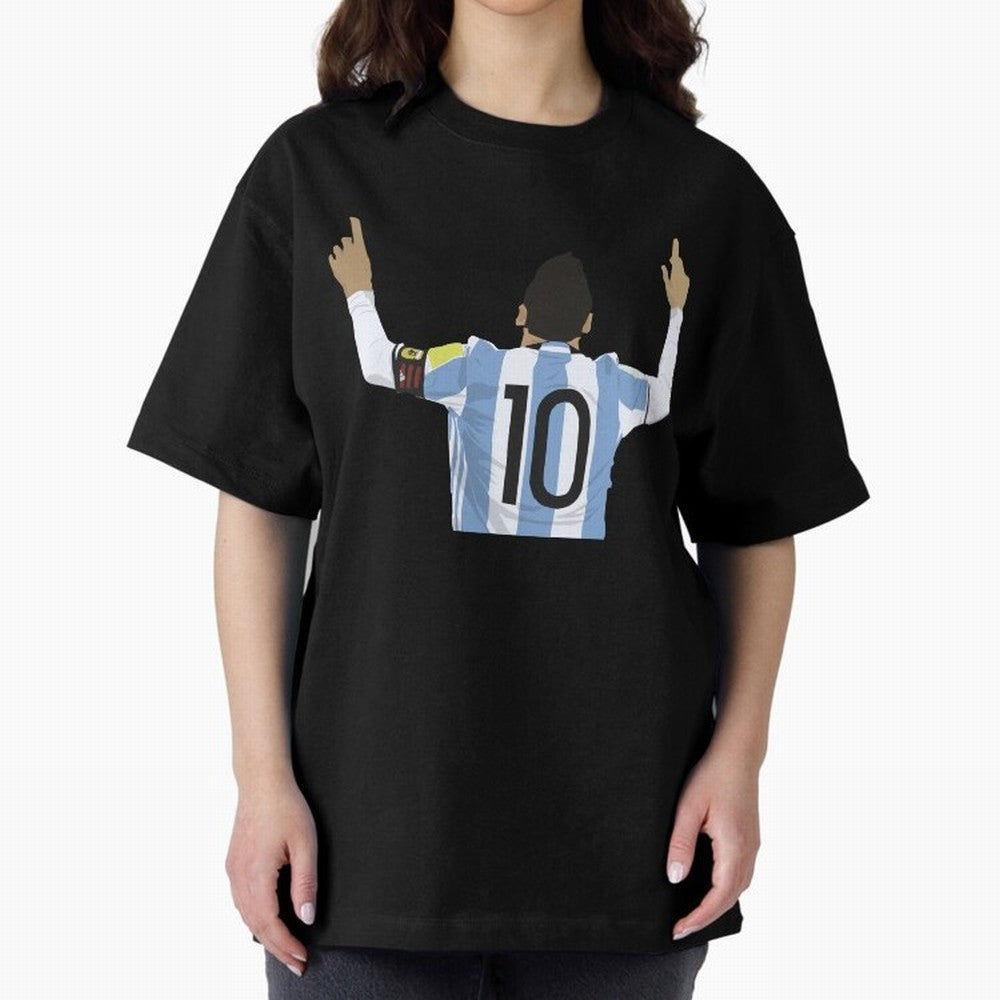 Leo- M10 Essential T-Shirt Make Memories around FIFA World Cup 2026 Group Stage for Fans of Messi and Cristiano Ronaldo and Argentina, France and Brazil, Bringing Football Festival Excitement, Trophy Ambitions, Country Rivalries and Star Player