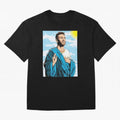 messi god Oversized T-Shirt Celebrate Fan Culture around FIFA World Cup 2026 Group Stage for Fans of Mbappe and Portugal, Spain and Germany, Bringing Tournament Hype, Historic Matchups, Family Viewing Parties and Global Sports Pride; Perfect for