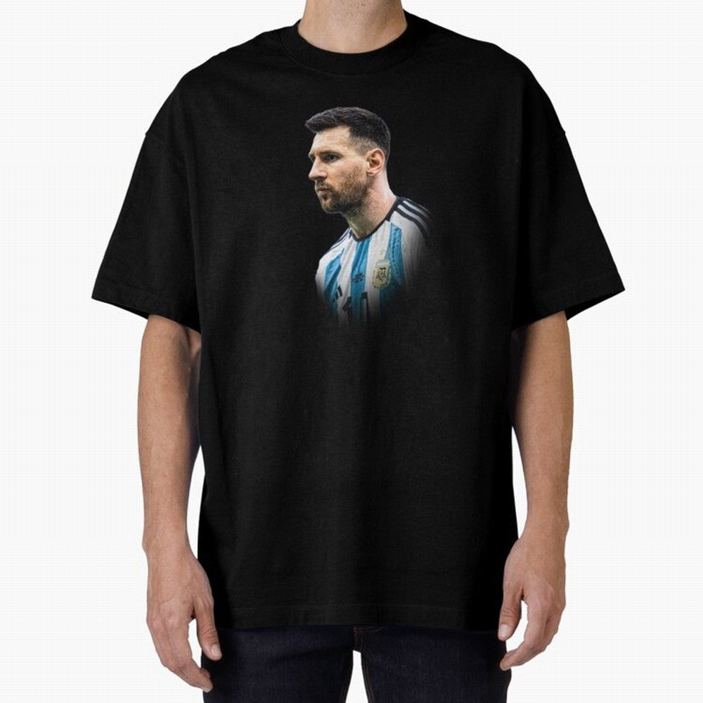 Lionel Messi Oversized T-Shirt Bring Global Tournament Vibes to Global Football Passion for FIFA World Cup 2026 Group Stage, Celebrating Messi and Cristiano Ronaldo, Portugal, Football Festival Excitement, Trophy Ambitions, Country Rivalries and