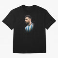 Lionel Messi Oversized T-Shirt Bring Global Tournament Vibes to Global Football Passion for FIFA World Cup 2026 Group Stage, Celebrating Messi and Cristiano Ronaldo, Portugal, Football Festival Excitement, Trophy Ambitions, Country Rivalries and