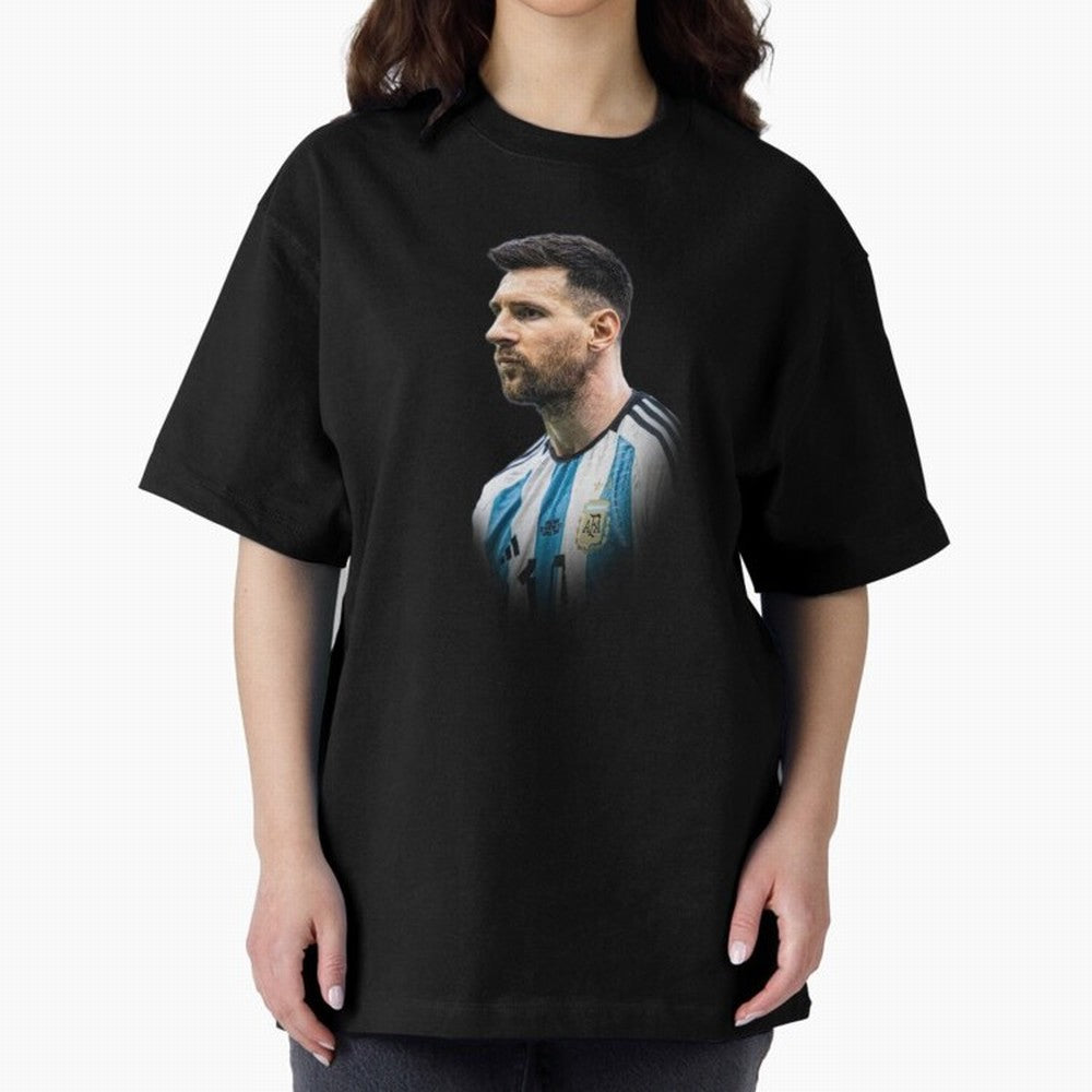 Lionel Messi Oversized T-Shirt Bring Global Tournament Vibes to Global Football Passion for FIFA World Cup 2026 Group Stage, Celebrating Messi and Cristiano Ronaldo, Portugal, Football Festival Excitement, Trophy Ambitions, Country Rivalries and