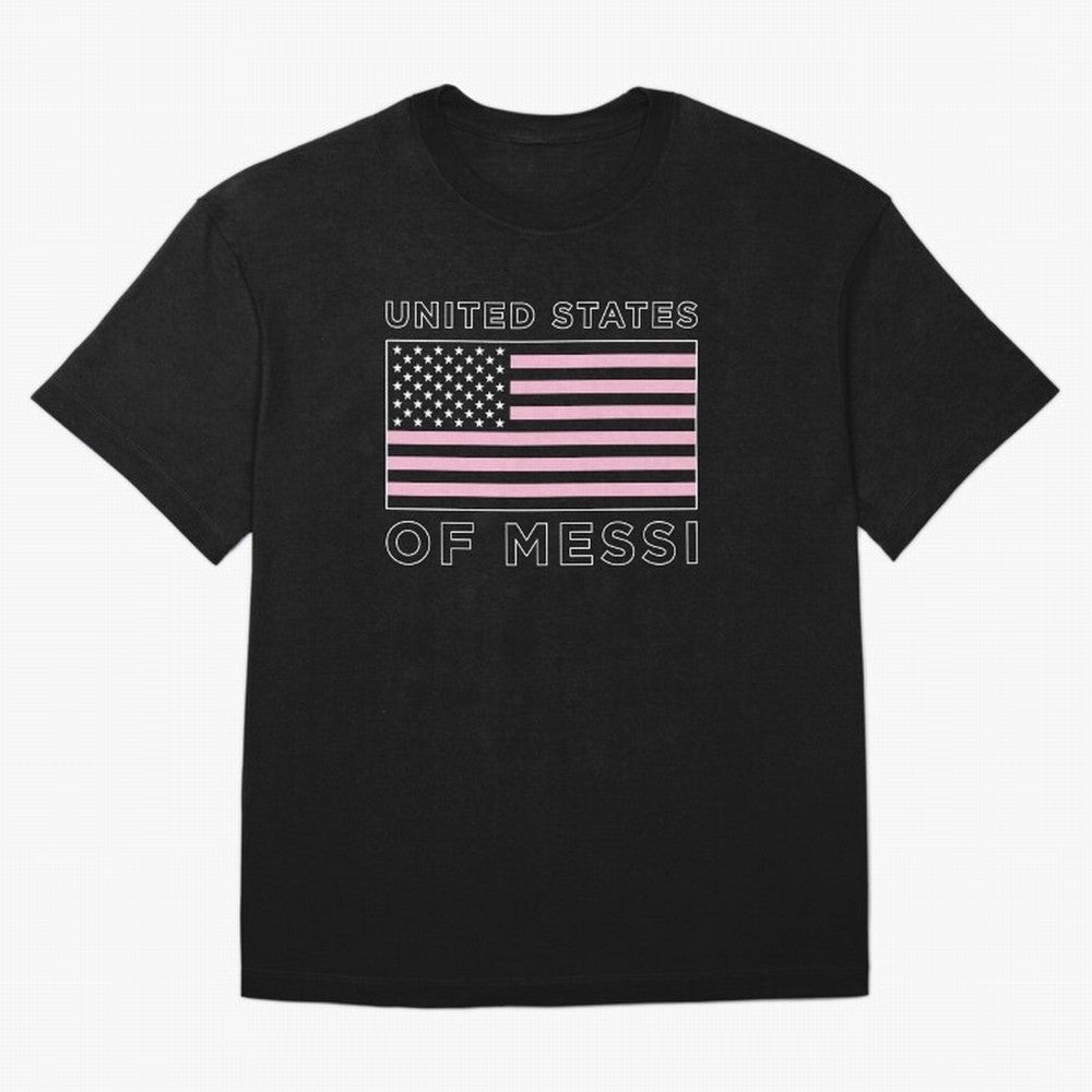 United States of Messi Oversized T-Shirt Bring a Vintage Feel to Global Football Passion for FIFA World Cup 2026 USA Canada Mexico, Connected to Cristiano Ronaldo, Germany, Tournament Hype, Historic Matchups, Family Viewing Parties and Global
