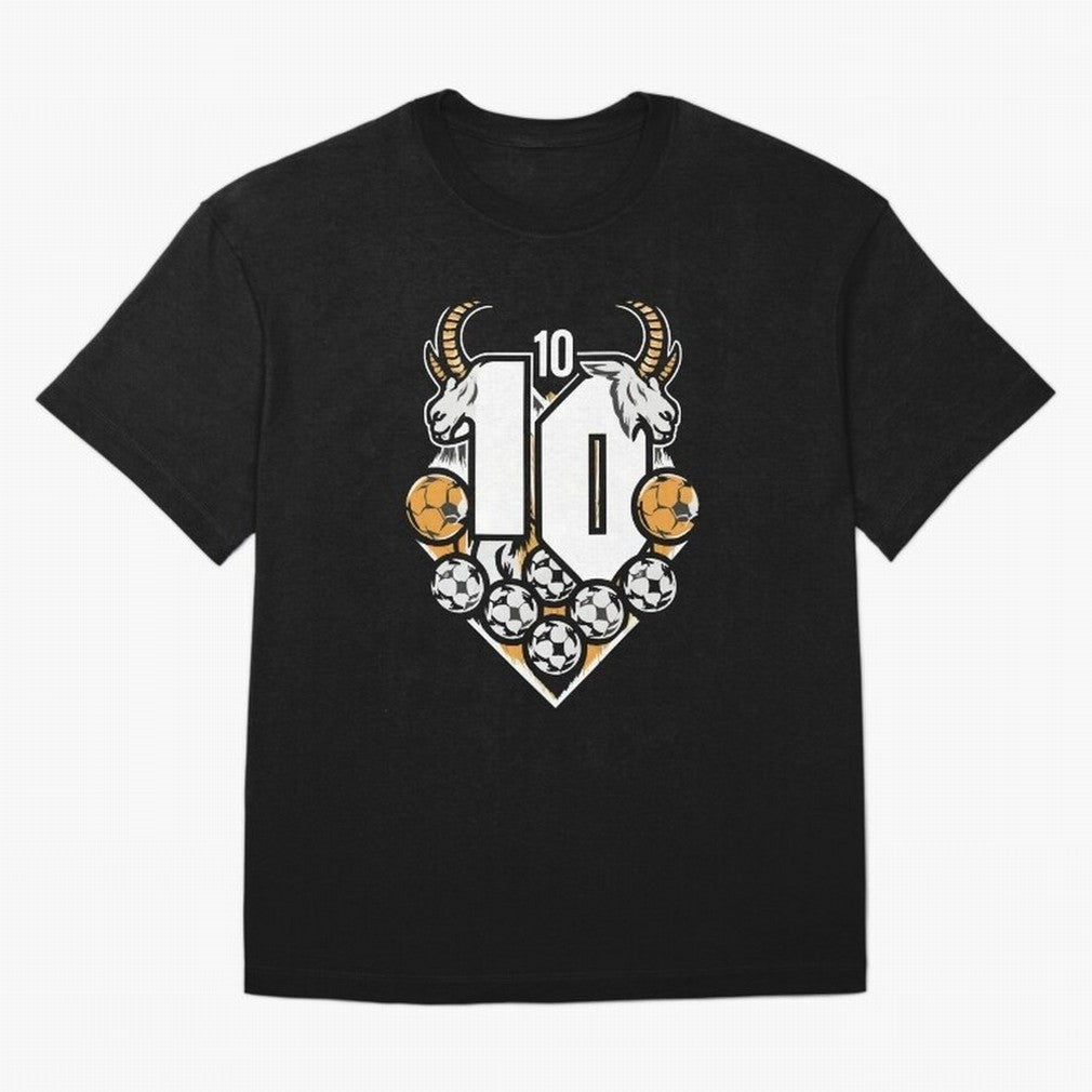 GOAT (Lionel Messi) design Boxy T-Shirt Bring World Football Passion into the FIFA World Cup 2026 Journey through Messi Highlights, France and Portugal Pride, Fan Favorite Moments, National Team Passion, Big Match Drama and Soccer History; Created
