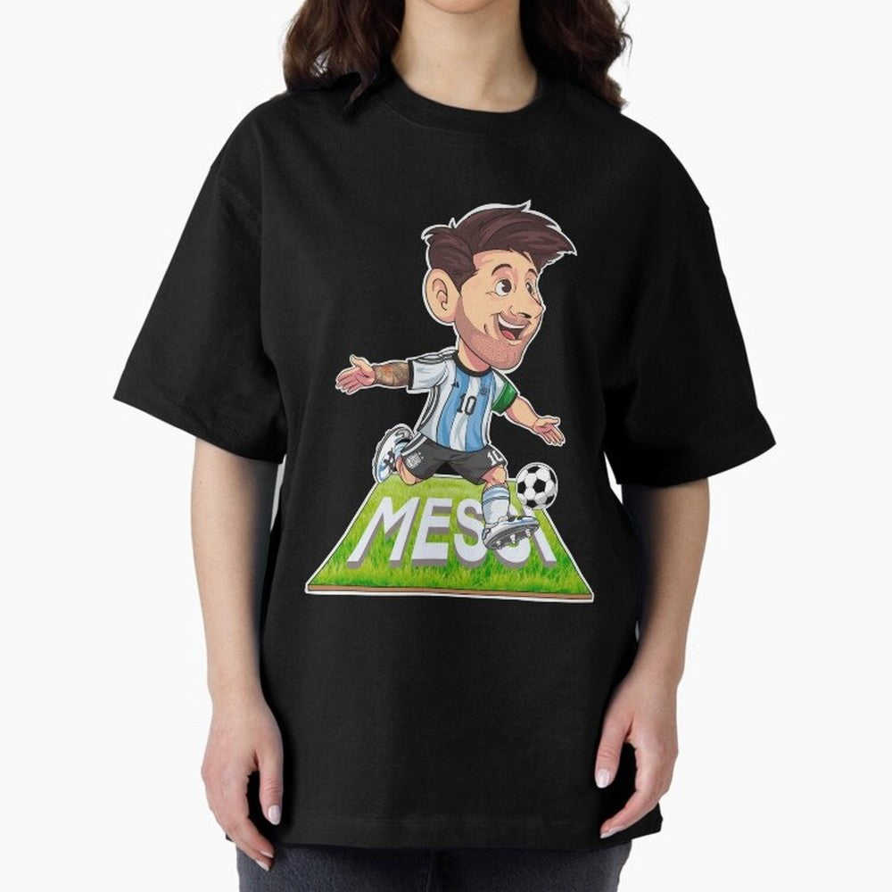 Lionel MESSI Oversized T-Shirt Honor the Football Icons of Match Day Hype around FIFA World Cup 2026 USA Canada Mexico, Messi, England, Football Passion, Legendary Performances, Festival Vibes and Supporter Community; Great for Watch Parties,