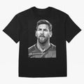 Messi grayscale Oversized T-Shirt Support Your Favorite Stars during FIFA World Cup 2026 Group Stage Spirit, Connected to England, France and Netherlands, Haaland and Mbappe, Soccer Culture, Superstar Moments, National Team Dreams and Competitive