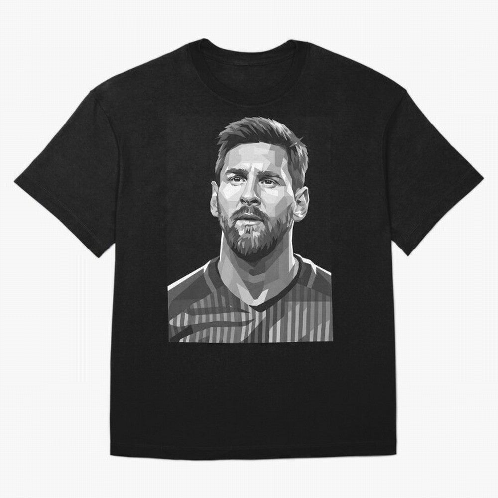 Messi grayscale Oversized T-Shirt Support Your Favorite Stars during FIFA World Cup 2026 Group Stage Spirit, Connected to England, France and Netherlands, Haaland and Mbappe, Soccer Culture, Superstar Moments, National Team Dreams and Competitive