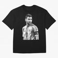 Messi grayscale Classic T-Shirt Refresh FIFA World Cup 2026 Driven by Messi, Neymar and Mbappe, Germany Energy, Sports Nostalgia, International Competition, Famous Players and Unforgettable Victories; Created for Match Day Parties, Soccer Gifts,