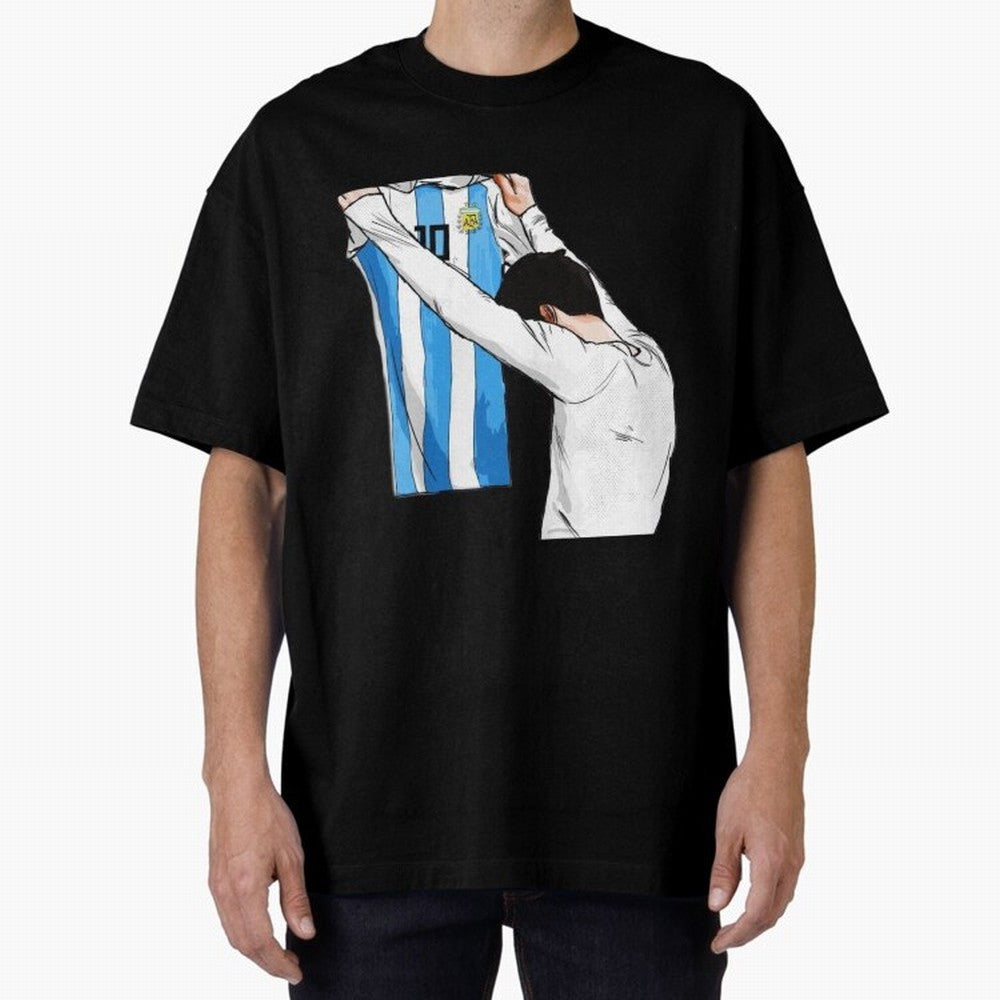 Lionel Messi holding his shirt, Argentina copa america| Perfect Gift For you and friends Classic T-Shirt Turn Football Passion into FIFA World Cup 2026 USA Canada Mexico Celebrating Haaland and Mbappe, Netherlands Energy, Vintage Soccer Flavor,