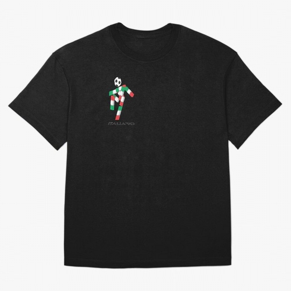 italia 90 footballer logo Classic T-Shirt Represent Fans Who Live for the FIFA World Cup 2026 USA Canada Mexico Journey through Messi, CR7 and Mbappe Highlights, Portugal, Spain and Germany Pride, Retro Football Energy, Iconic Rivalries, Trophy