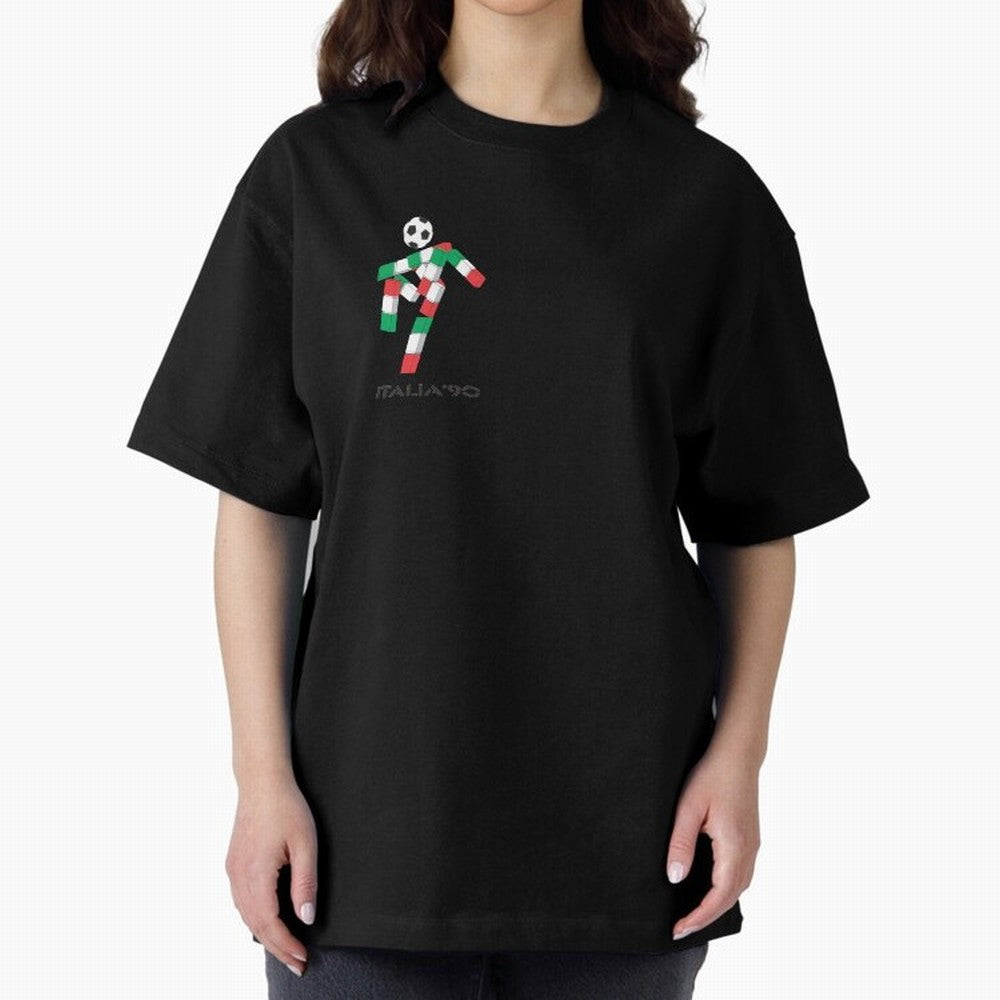 italia 90 footballer logo Classic T-Shirt Represent Fans Who Live for the FIFA World Cup 2026 USA Canada Mexico Journey through Messi, CR7 and Mbappe Highlights, Portugal, Spain and Germany Pride, Retro Football Energy, Iconic Rivalries, Trophy