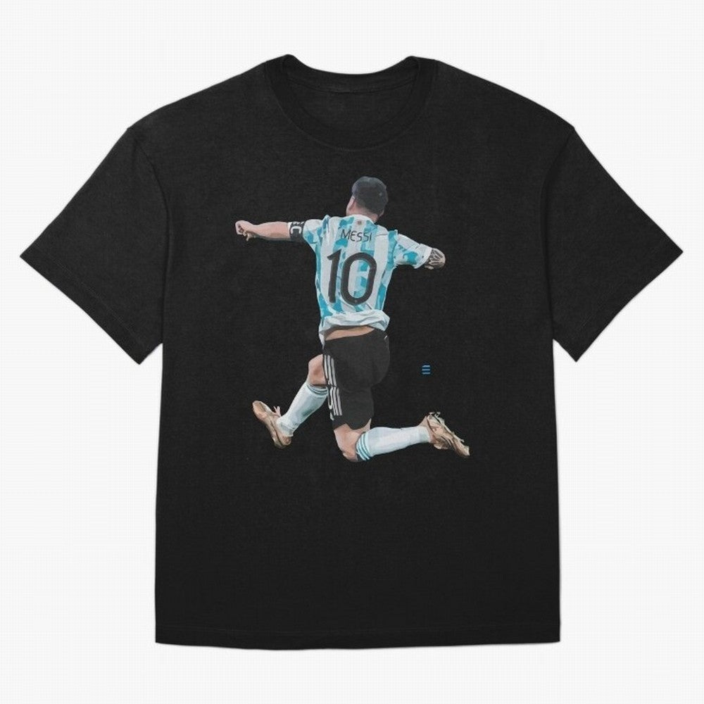 Messi 10 The Goat Oversized T-Shirt Turn Up for Global Football Passion for FIFA World Cup 2026 USA Canada Mexico, Inspired by Messi and Cristiano Ronaldo, Brazil, Portugal and Argentina, Football Festival Excitement, Trophy Ambitions, Country