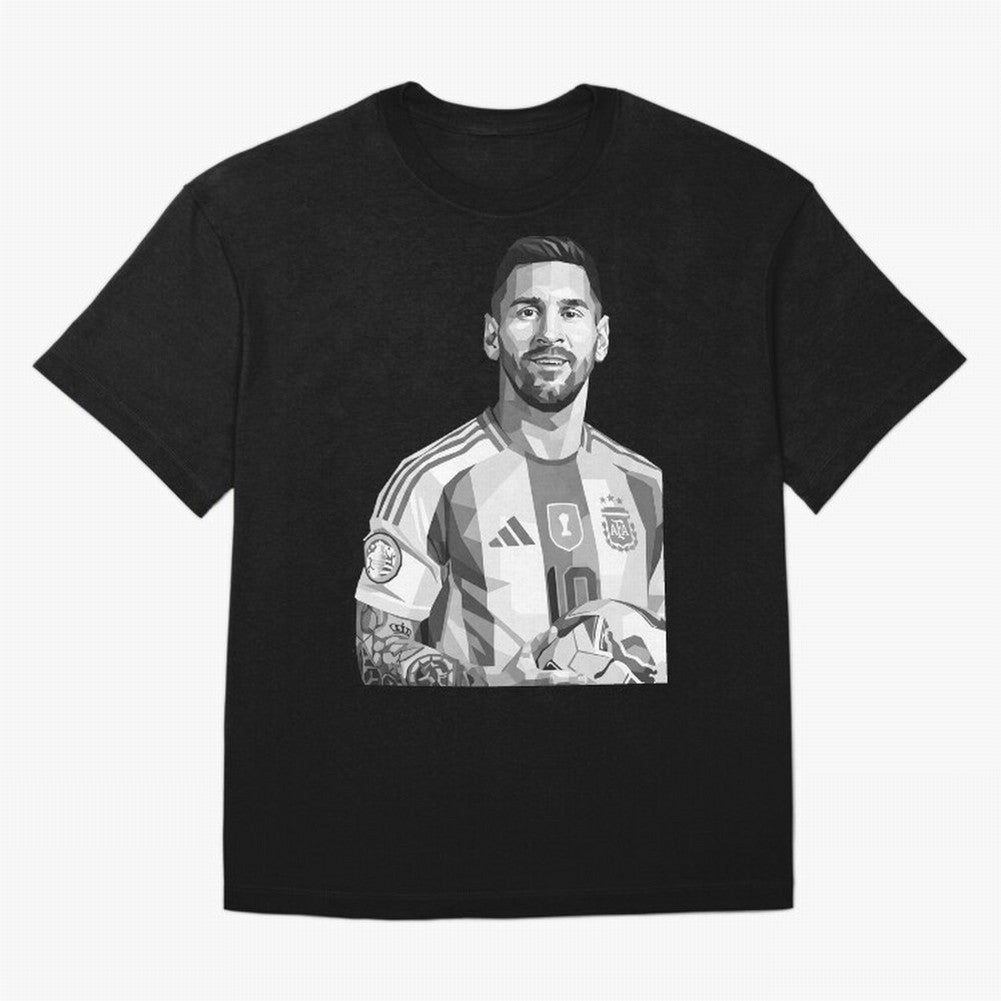 Messi grayscale Classic T-Shirt Celebrate National Team Dreams in FIFA World Cup 2026 for Fans of Haaland and Mbappe and Portugal, Bringing Football Festival Excitement, Trophy Ambitions, Country Rivalries and Star Player Buzz; Perfect for Fans,