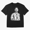 Messi grayscale Classic T-Shirt Celebrate National Team Dreams in FIFA World Cup 2026 for Fans of Haaland and Mbappe and Portugal, Bringing Football Festival Excitement, Trophy Ambitions, Country Rivalries and Star Player Buzz; Perfect for Fans,