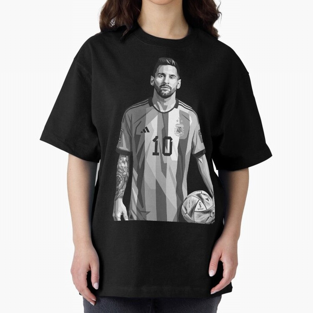 Messi grayscale Classic T-Shirt Share the Excitement of FIFA World Cup 2026 Group Stage for Fans of Haaland and Mbappe and Spain and Netherlands, Bringing Fan Favorite Moments, National Team Passion, Big Match Drama and Soccer History; Created for