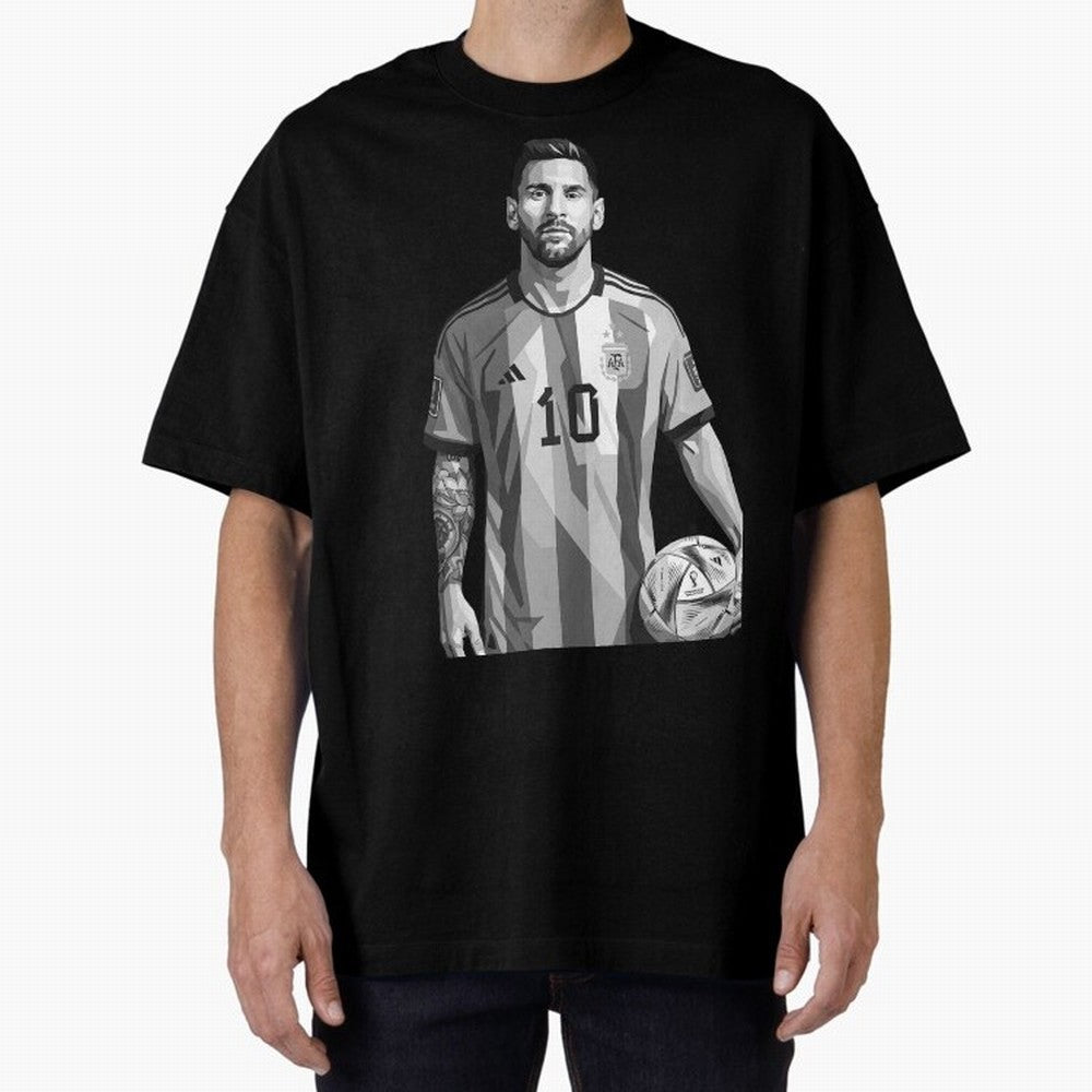 Messi grayscale Classic T-Shirt Share the Excitement of FIFA World Cup 2026 Group Stage for Fans of Haaland and Mbappe and Spain and Netherlands, Bringing Fan Favorite Moments, National Team Passion, Big Match Drama and Soccer History; Created for