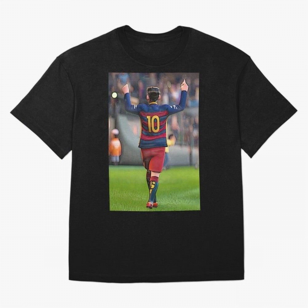 Lionel Messi (2) caricature Oversized T-Shirt Get Ready for Match Day Hype around FIFA World Cup 2026 Group Stage, Mbappe and Neymar, France and Portugal, Vintage Soccer Flavor, Modern Football Stars, National Flags and Final Night Emotion; Perfect