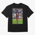 Lionel Messi (2) caricature Oversized T-Shirt Get Ready for Match Day Hype around FIFA World Cup 2026 Group Stage, Mbappe and Neymar, France and Portugal, Vintage Soccer Flavor, Modern Football Stars, National Flags and Final Night Emotion; Perfect