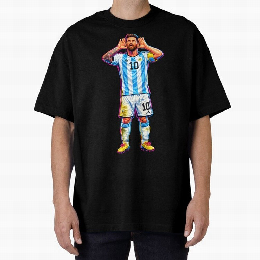 Messi Celebration Classic T-Shirt Make Your Look Match FIFA World Cup 2026 USA Canada Mexico Capturing Cristiano Ronaldo, Germany Energy, Sports Nostalgia, International Competition, Famous Players and Unforgettable Victories; Great for Supporters