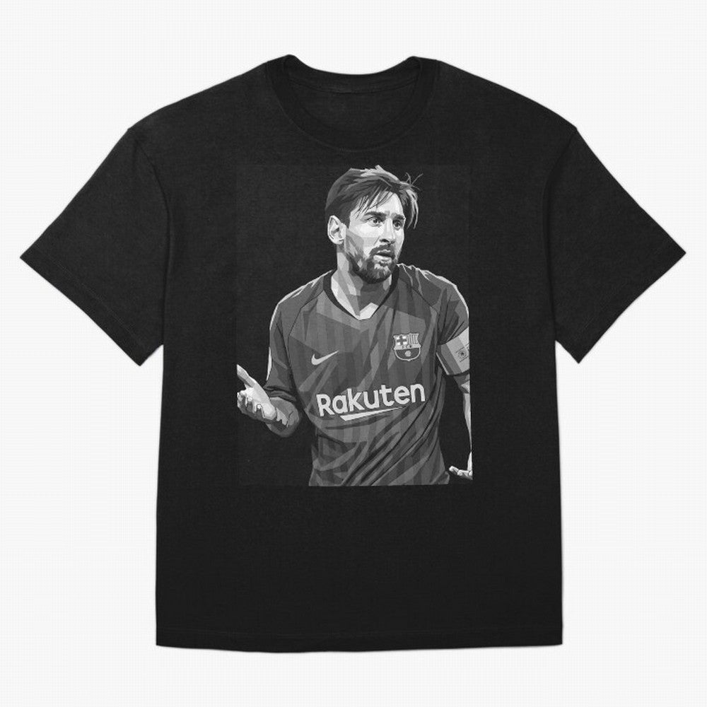 Messi grayscale Oversized T-Shirt Celebrate Rivalries and Pride in FIFA World Cup 2026 Group Stage Filled with Messi, CR7 and Mbappe, Brazil Energy, Stadium Chants, National Pride, Trophy Dreams and Unforgettable Football Memories; Great for