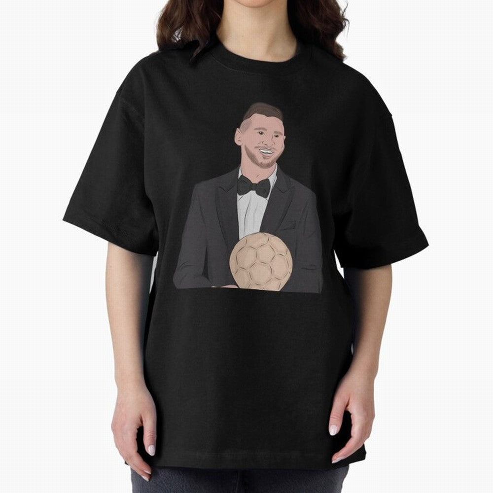 Lionel Messi 2023 Ballon d'Or Classic T-Shirt Feel the Trophy Chase of Global Football Passion for FIFA World Cup 2026, Filled with Cristiano Ronaldo, Haaland and CR7, Portugal, Vintage Soccer Flavor, Modern Football Stars, National Flags and Final