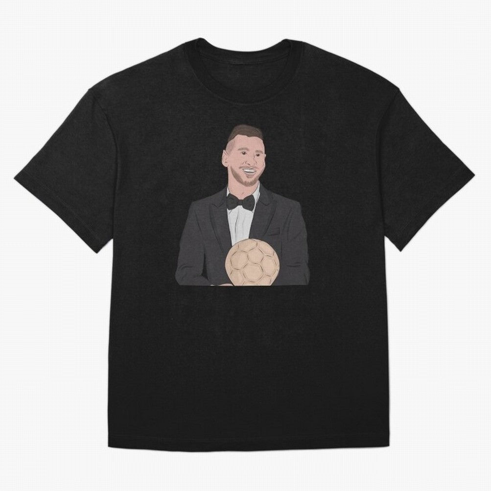 Lionel Messi 2023 Ballon d'Or Classic T-Shirt Feel the Trophy Chase of Global Football Passion for FIFA World Cup 2026, Filled with Cristiano Ronaldo, Haaland and CR7, Portugal, Vintage Soccer Flavor, Modern Football Stars, National Flags and Final