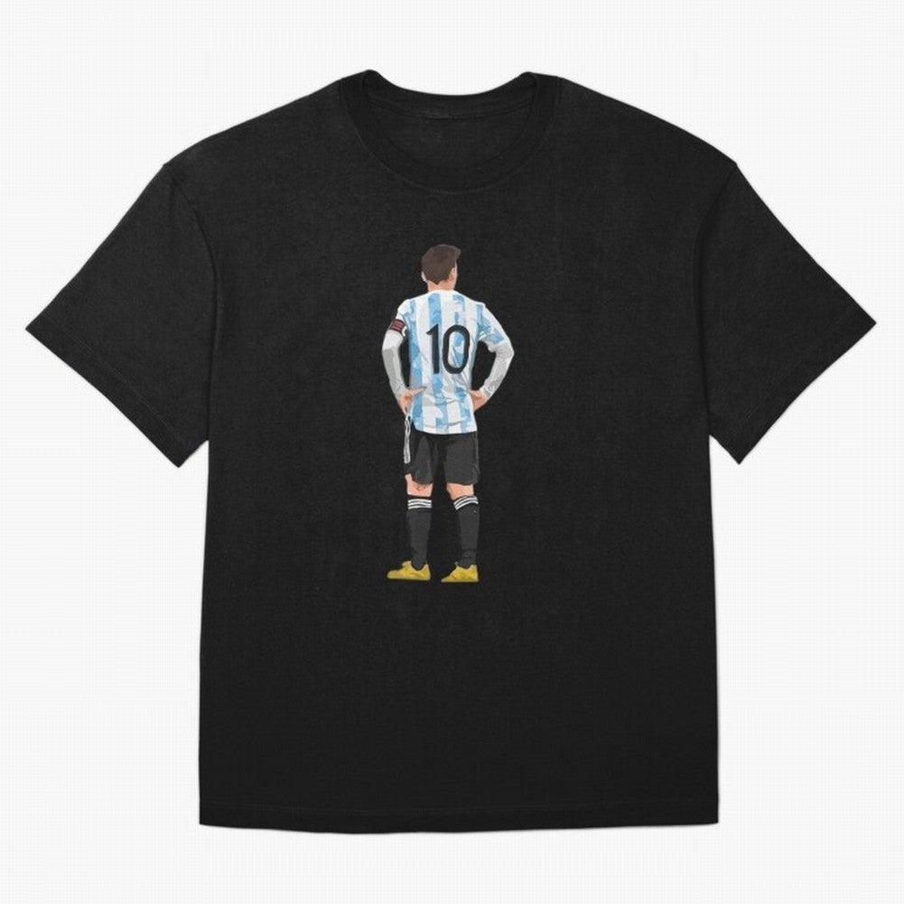 Messi Argentina Classic T-Shirt Support Your Favorite Stars during Global Football Passion for FIFA World Cup 2026, Centered on Messi, CR7 and Mbappe, France and Portugal, Championship Spirit, Famous Goals, Roaring Crowds and International Football