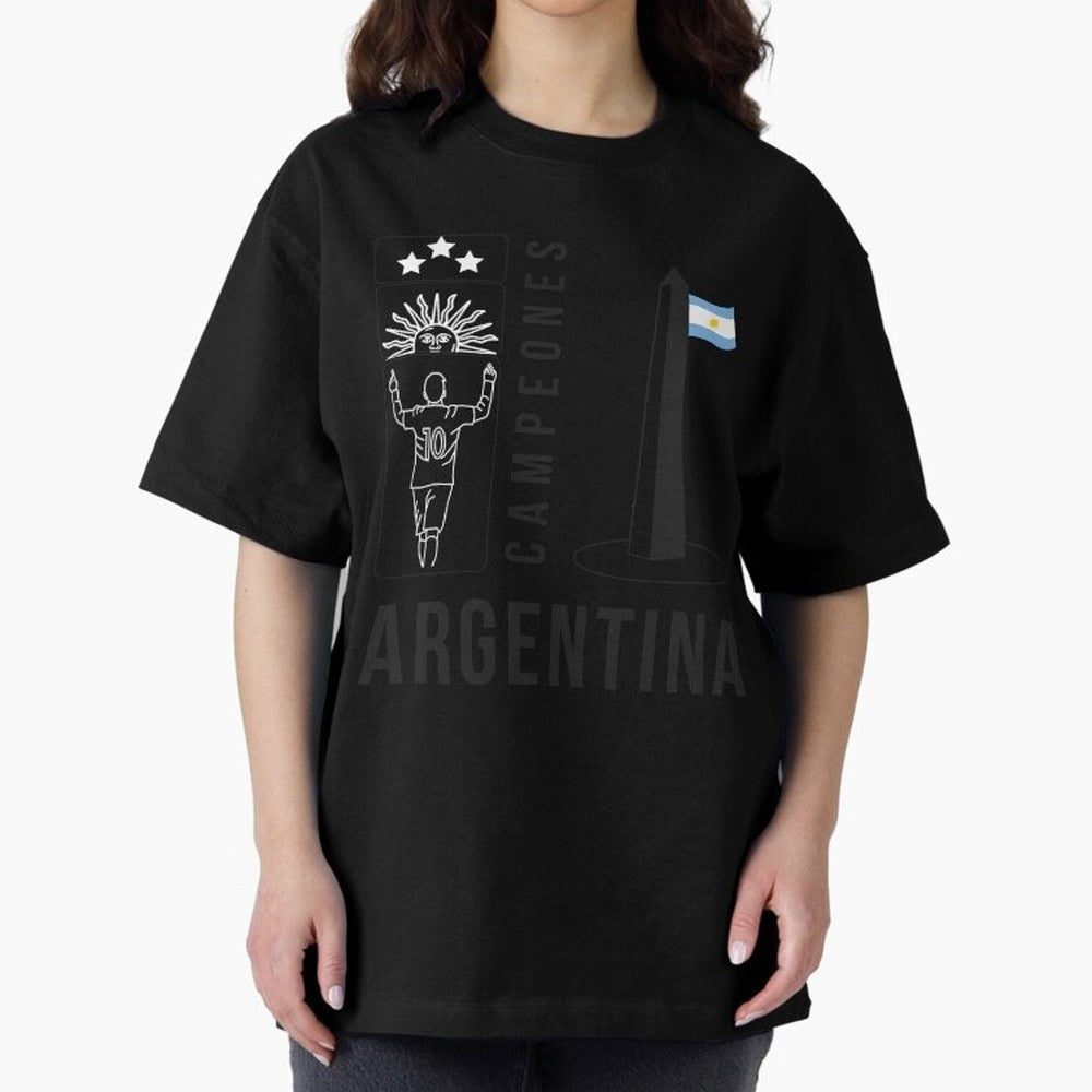Argentina Campeon Classic T-Shirt Relive Legendary Nights from Match Day Hype around FIFA World Cup 2026 Group Stage, CR7 and Messi, Spain and Netherlands, Tournament Hype, Historic Matchups, Family Viewing Parties and Global Sports Pride; Built