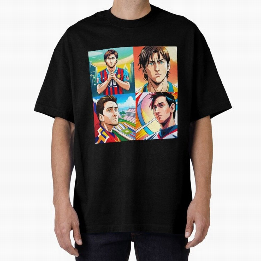 Messi Inspired Anime Art Pack Classic T-Shirt Fuel Your Fan Pride for FIFA World Cup 2026 Group Stage for Fans of Messi and Cristiano Ronaldo and England and Germany, Bringing Stadium Chants, National Pride, Trophy Dreams and Unforgettable Football