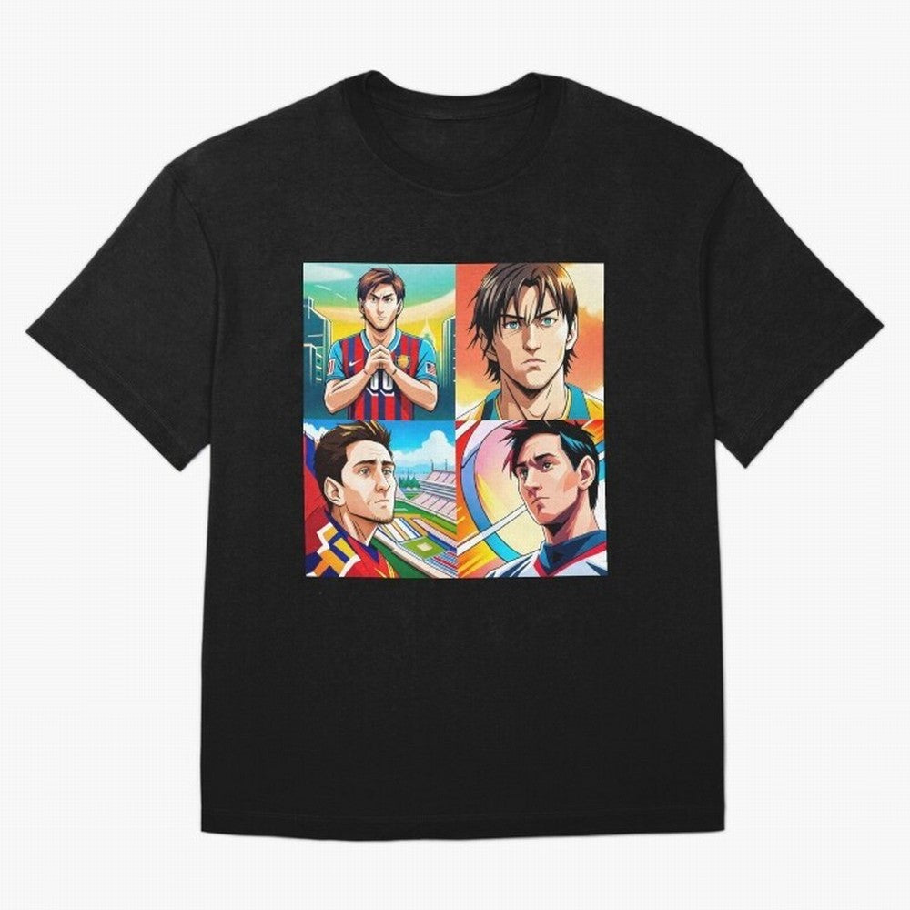 Messi Inspired Anime Art Pack Classic T-Shirt Fuel Your Fan Pride for FIFA World Cup 2026 Group Stage for Fans of Messi and Cristiano Ronaldo and England and Germany, Bringing Stadium Chants, National Pride, Trophy Dreams and Unforgettable Football