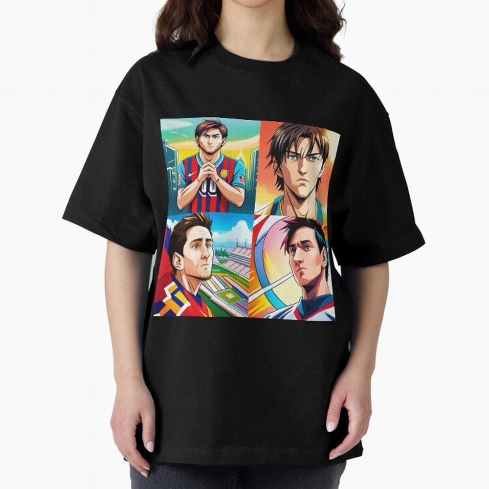 Messi Inspired Anime Art Pack Classic T-Shirt Fuel Your Fan Pride for FIFA World Cup 2026 Group Stage for Fans of Messi and Cristiano Ronaldo and England and Germany, Bringing Stadium Chants, National Pride, Trophy Dreams and Unforgettable Football