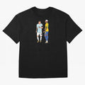 Messi and Neymar Chit Chat Illustration Oversized T-Shirt Show Your Love for FIFA World Cup 2026 Group Stage for Fans of Messi, CR7 and Mbappe and Brazil, Portugal and Argentina, Bringing Championship Spirit, Famous Goals, Roaring Crowds and