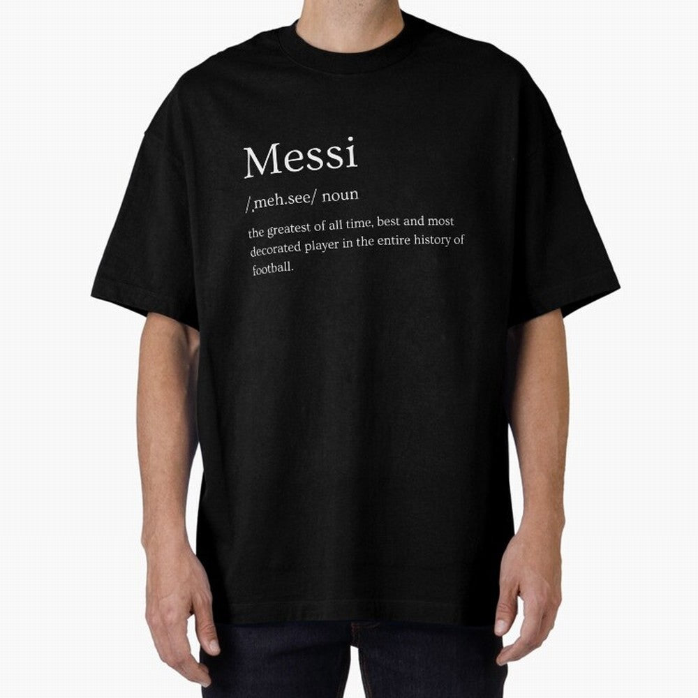 Definition of Messi Classic T-Shirt Keep Football History Alive during Global Football Passion for FIFA World Cup 2026 USA Canada Mexico, Inspired by Cristiano Ronaldo, Haaland and CR7, Argentina, Football History, Final Match Energy, Crowd Noise