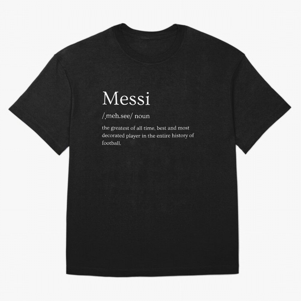 Definition of Messi Classic T-Shirt Keep Football History Alive during Global Football Passion for FIFA World Cup 2026 USA Canada Mexico, Inspired by Cristiano Ronaldo, Haaland and CR7, Argentina, Football History, Final Match Energy, Crowd Noise