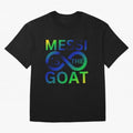 Messi is the GOAT Oversized T-Shirt Bring a Champion Mindset to FIFA World Cup 2026 USA Canada Mexico for Fans of CR7 and Messi and Argentina, Bringing Vintage Soccer Flavor, Modern Football Stars, National Flags and Final Night Emotion; Ideal for
