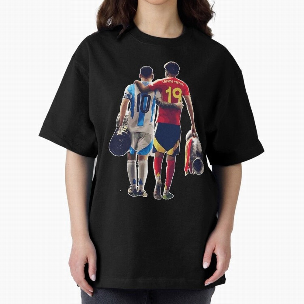Lionel Messi and Foster child Classic T-Shirt Celebrate Supporters United by FIFA World Cup 2026 USA Canada Mexico Highlighting Mbappe and Neymar, Argentina Energy, Game Day Rituals, Football Legends, Country Pride and the Road to the Final; Ideal