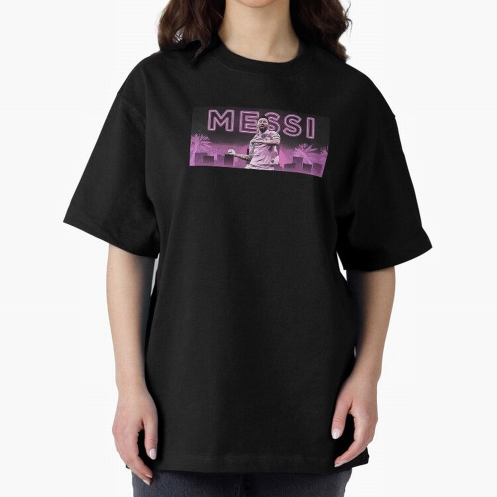 Miami Messi Oversized T-Shirt Celebrate the Next Chapter of the FIFA World Cup 2026 Journey through Messi Highlights, Argentina and Brazil Pride, Football History, Final Match Energy, Crowd Noise and Once in a Lifetime Moments; Ideal for Fans Who