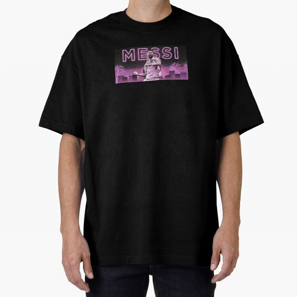 Miami Messi Oversized T-Shirt Celebrate the Next Chapter of the FIFA World Cup 2026 Journey through Messi Highlights, Argentina and Brazil Pride, Football History, Final Match Energy, Crowd Noise and Once in a Lifetime Moments; Ideal for Fans Who