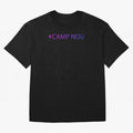 Camp Nou Barcelona Stadium Location Print Classic T-Shirt Elevate Global Football Passion for FIFA World Cup 2026 USA Canada Mexico, with Mbappe, France and Portugal, Classic Soccer Heritage, Championship Pressure, Fan Loyalty and International