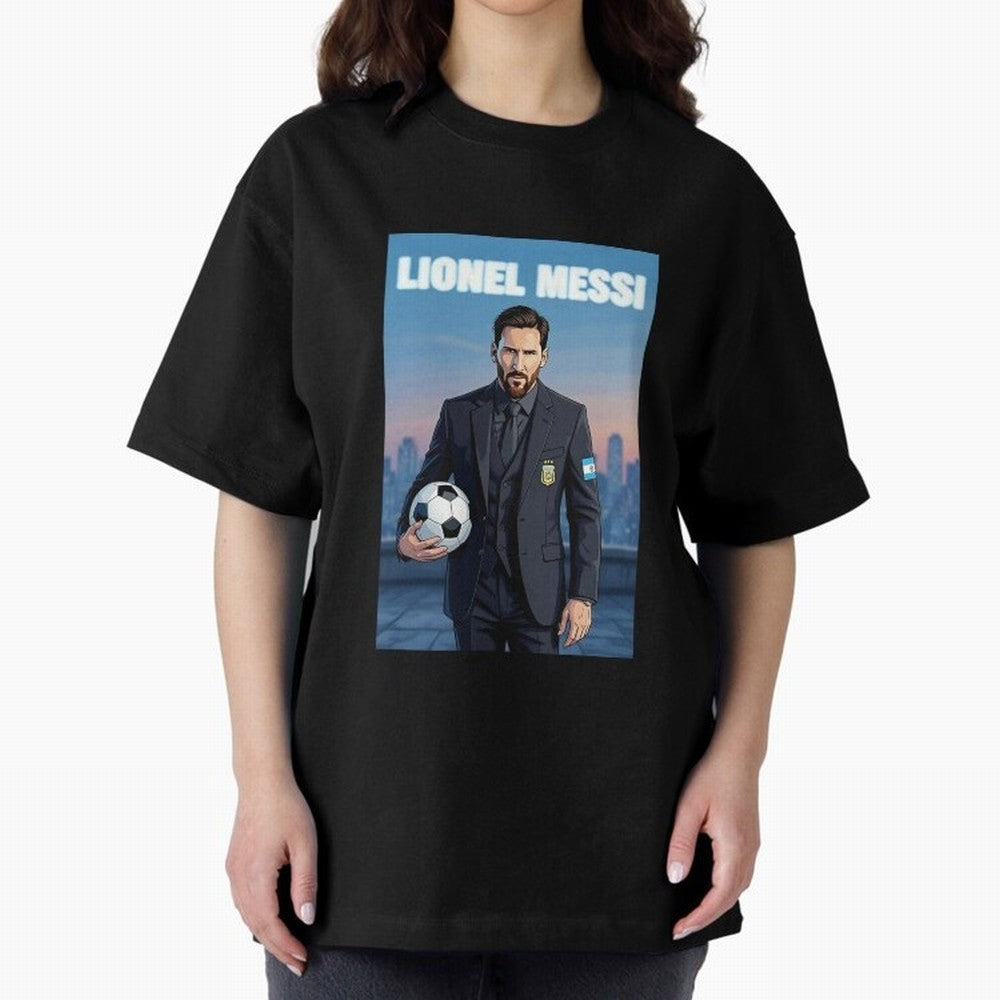 Lionel Messi Classic T-Shirt Feel International Energy from Match Day Hype around FIFA World Cup 2026 Group Stage, Messi, Neymar and Mbappe, Argentina, France and Brazil, Football Passion, Legendary Performances, Festival Vibes and Supporter