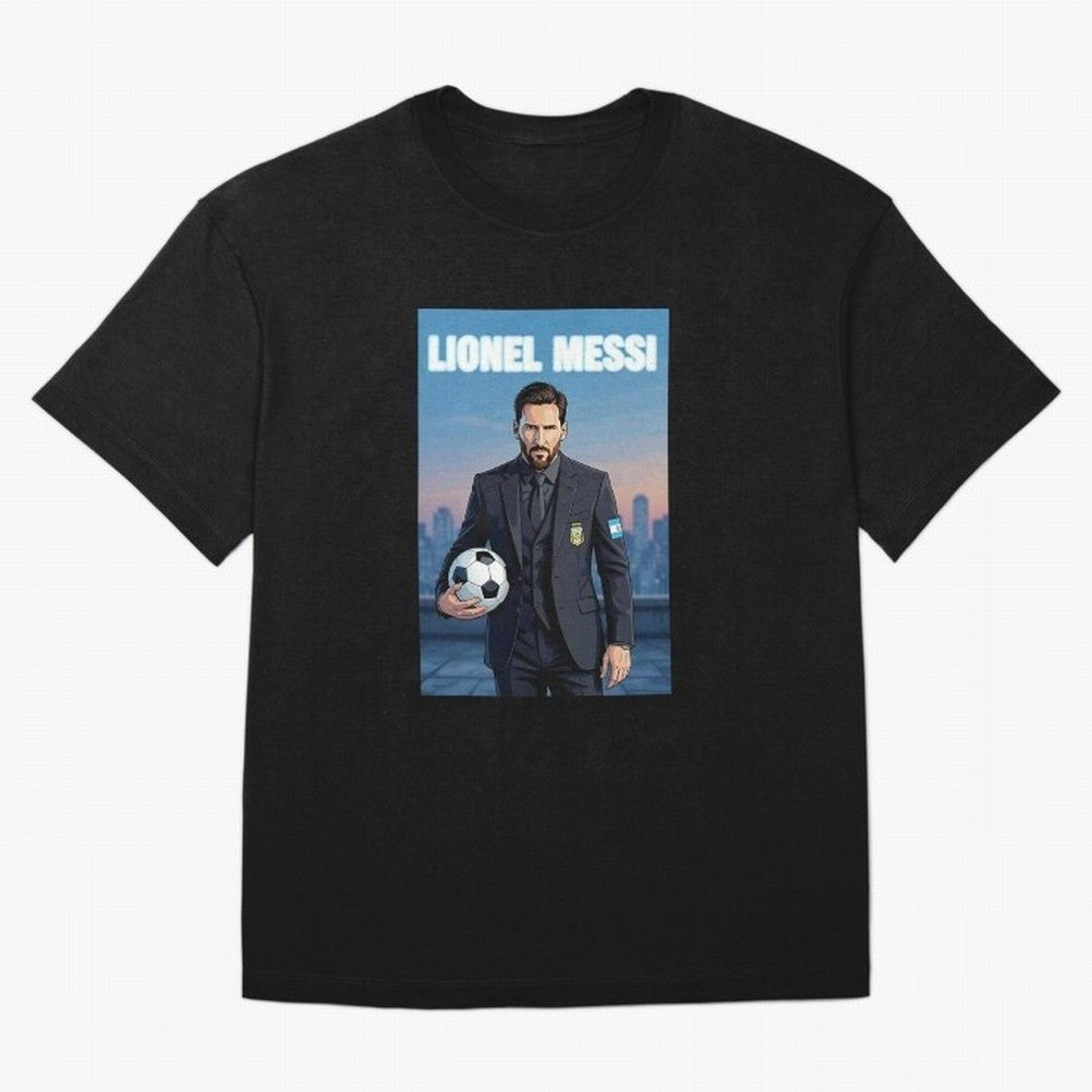Lionel Messi Classic T-Shirt Feel International Energy from Match Day Hype around FIFA World Cup 2026 Group Stage, Messi, Neymar and Mbappe, Argentina, France and Brazil, Football Passion, Legendary Performances, Festival Vibes and Supporter