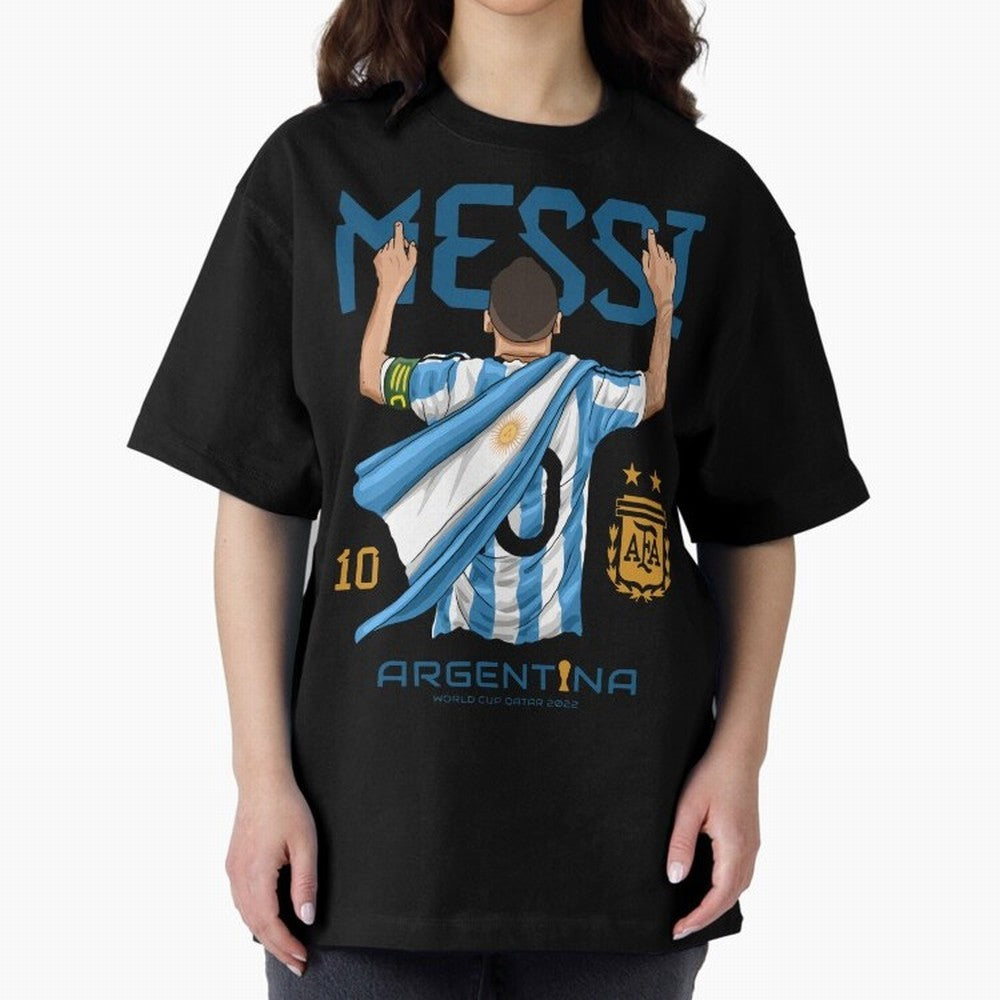 Argentina World Champs Messi Number Classic T-Shirt Show Your Tournament Heart for FIFA World Cup 2026 USA Canada Mexico for Fans of Messi and Cristiano Ronaldo and Brazil, Portugal and Argentina, Bringing Football History, Final Match Energy,