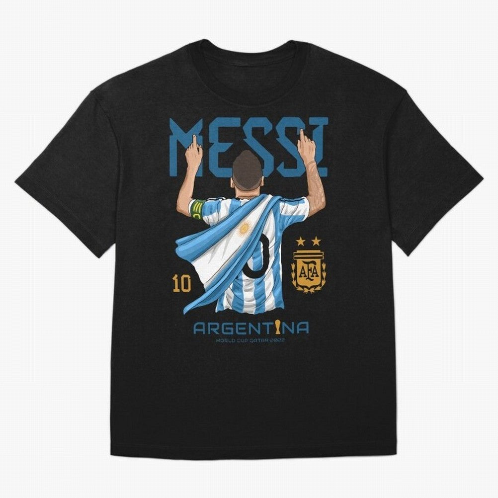 Argentina World Champs Messi Number Classic T-Shirt Show Your Tournament Heart for FIFA World Cup 2026 USA Canada Mexico for Fans of Messi and Cristiano Ronaldo and Brazil, Portugal and Argentina, Bringing Football History, Final Match Energy,