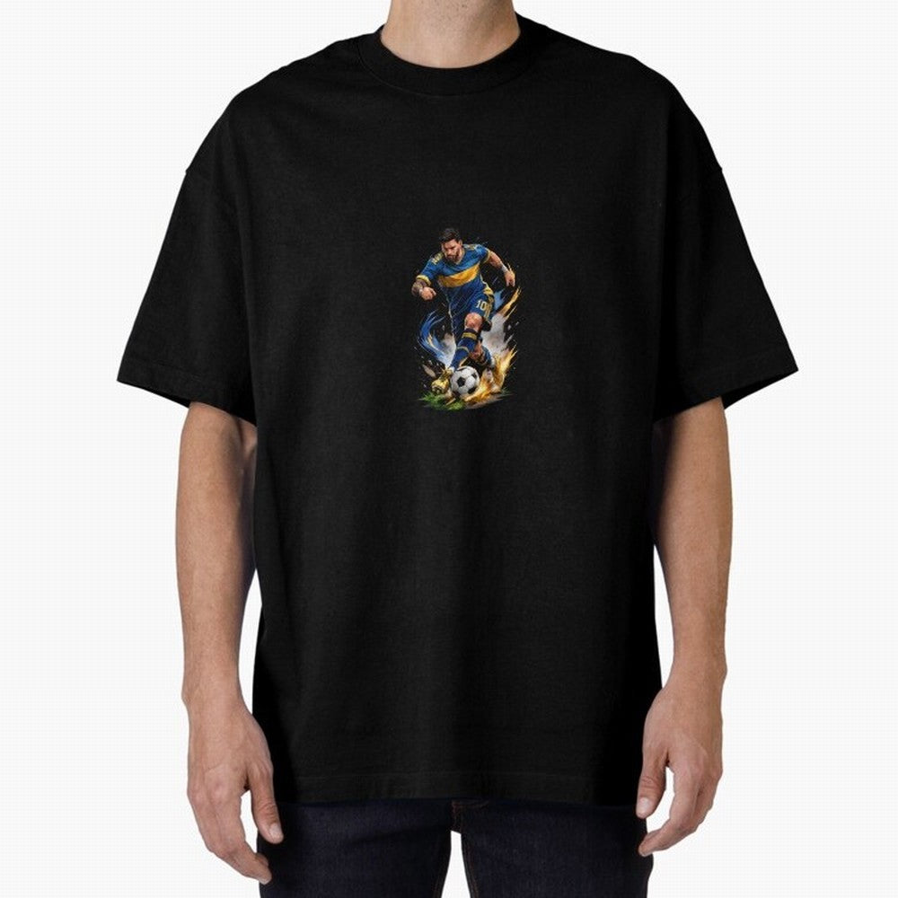 The Great Footballer Oversized T-Shirt Elevate FIFA World Cup 2026 Group Stage Driven by Messi, CR7 and Mbappe, Spain and Netherlands Energy, Fan Favorite Moments, National Team Passion, Big Match Drama and Soccer History; Made for Collectors Who
