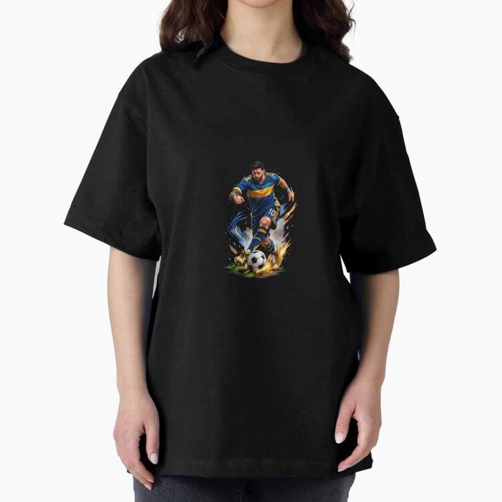 The Great Footballer Oversized T-Shirt Elevate FIFA World Cup 2026 Group Stage Driven by Messi, CR7 and Mbappe, Spain and Netherlands Energy, Fan Favorite Moments, National Team Passion, Big Match Drama and Soccer History; Made for Collectors Who