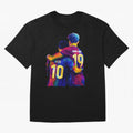 Lionel Messi and Foster child Wpap Art Classic T-Shirt Celebrate Every Goal in FIFA World Cup 2026 USA Canada Mexico for Fans of Mbappe and Brazil, Bringing Football History, Final Match Energy, Crowd Noise and Once in a Lifetime Moments; Great for