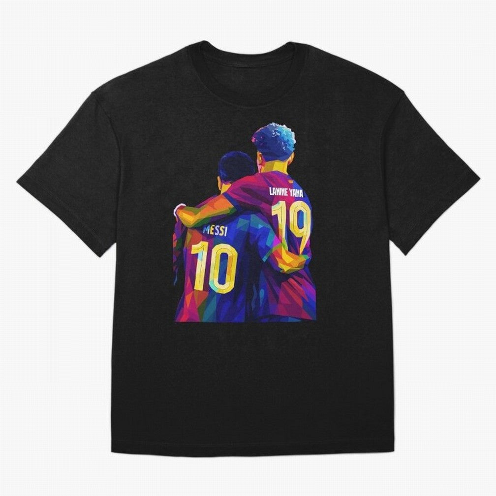 Lionel Messi and Foster child Wpap Art Classic T-Shirt Celebrate Every Goal in FIFA World Cup 2026 USA Canada Mexico for Fans of Mbappe and Brazil, Bringing Football History, Final Match Energy, Crowd Noise and Once in a Lifetime Moments; Great for
