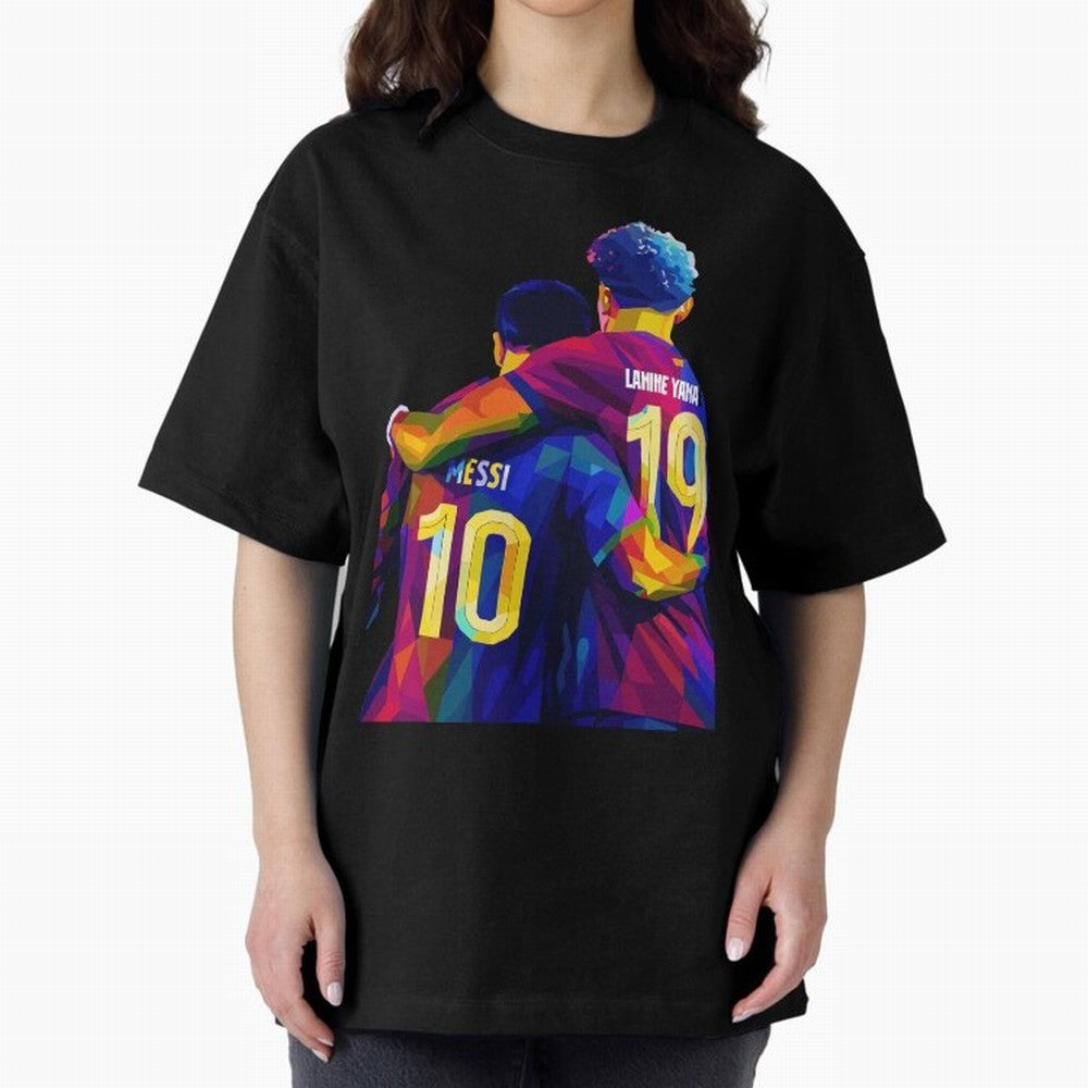 Lionel Messi and Foster child Wpap Art Classic T-Shirt Celebrate Every Goal in FIFA World Cup 2026 USA Canada Mexico for Fans of Mbappe and Brazil, Bringing Football History, Final Match Energy, Crowd Noise and Once in a Lifetime Moments; Great for